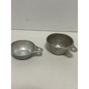 Vintage EKCO Aluminum Measuring Cups 1/2, 1/3